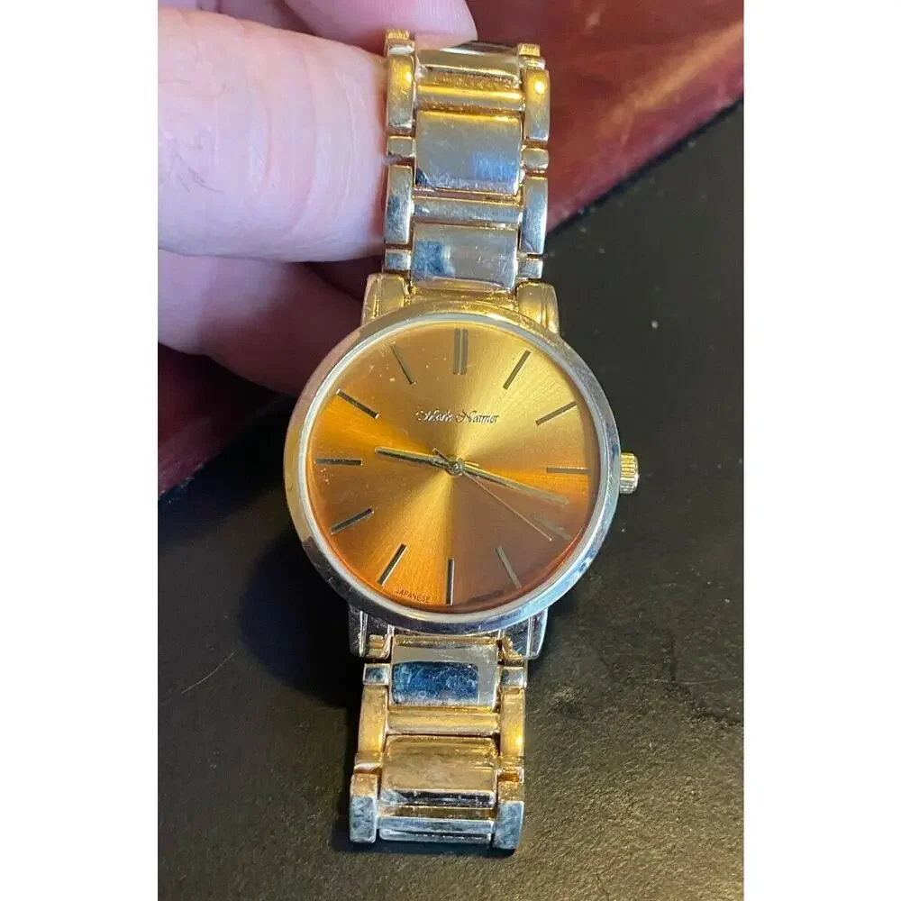 Women's 36mm Mark Naimer Watch, Gold Tone with Peach Tone Face